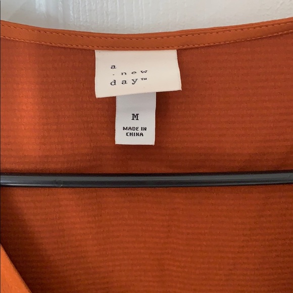 Burnt Orange Blouse - Picture 3 of 3